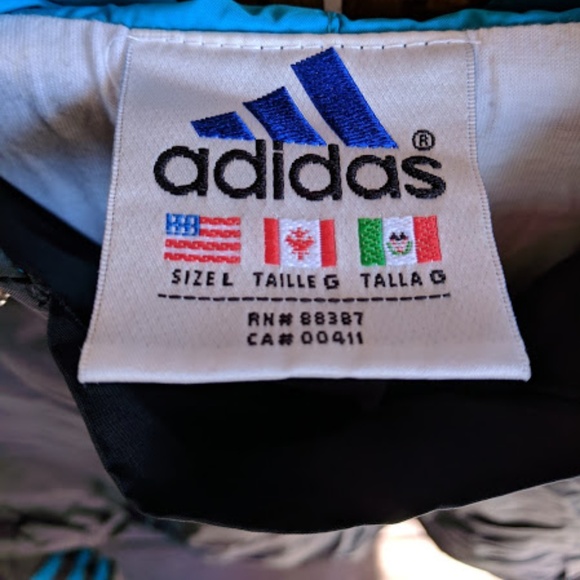 Adidas Women's Vintage Black Windbreaker Track LG - Picture 5 of 6